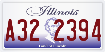 IL license plate A322394
