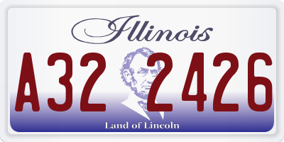 IL license plate A322426