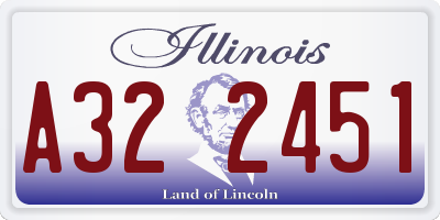 IL license plate A322451