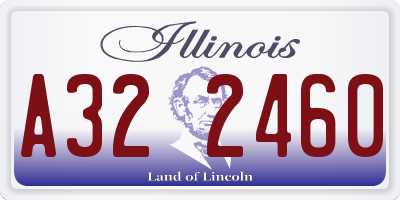 IL license plate A322460