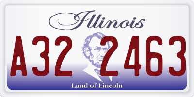 IL license plate A322463