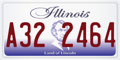 IL license plate A322464