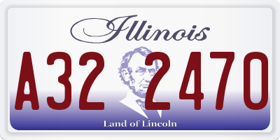 IL license plate A322470