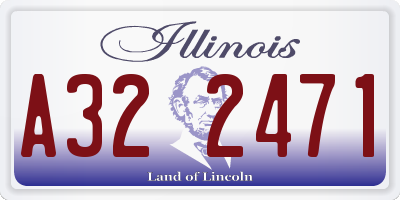 IL license plate A322471