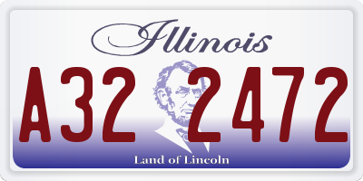 IL license plate A322472