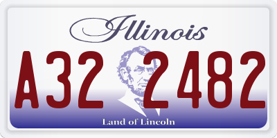 IL license plate A322482