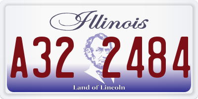 IL license plate A322484