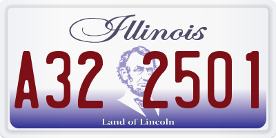 IL license plate A322501