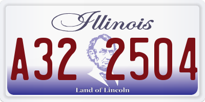 IL license plate A322504