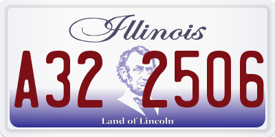 IL license plate A322506