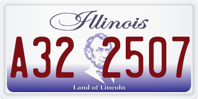 IL license plate A322507