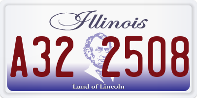 IL license plate A322508