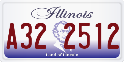 IL license plate A322512