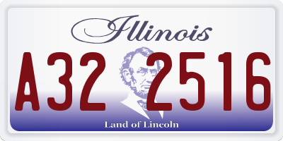 IL license plate A322516