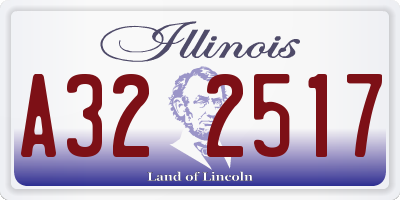 IL license plate A322517