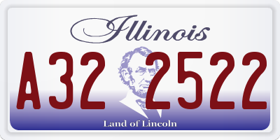 IL license plate A322522