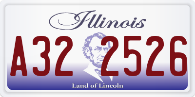 IL license plate A322526