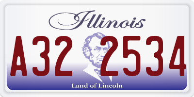 IL license plate A322534