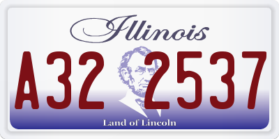 IL license plate A322537