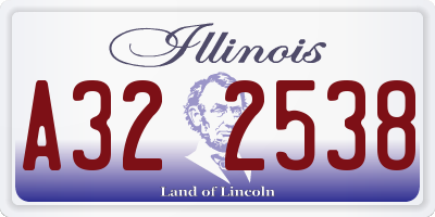 IL license plate A322538