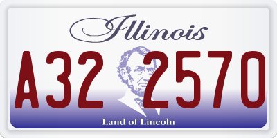 IL license plate A322570