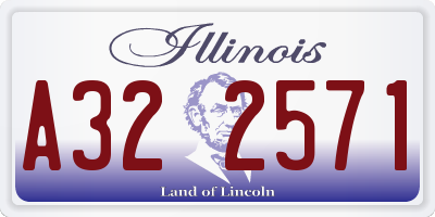 IL license plate A322571