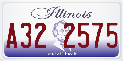 IL license plate A322575