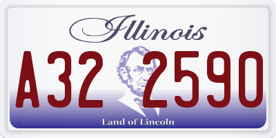 IL license plate A322590