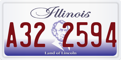IL license plate A322594