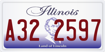 IL license plate A322597