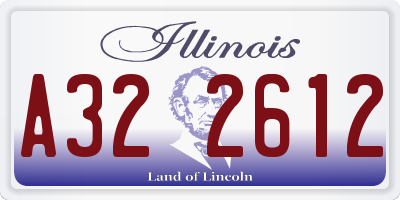 IL license plate A322612