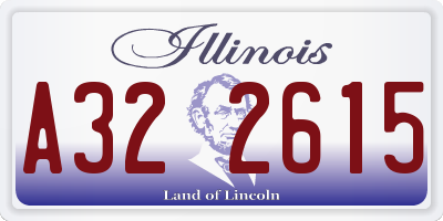 IL license plate A322615
