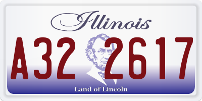 IL license plate A322617