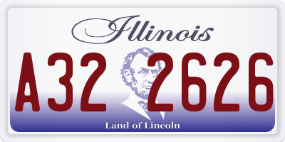 IL license plate A322626