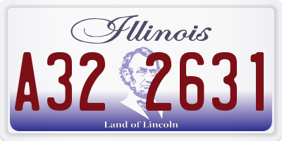 IL license plate A322631