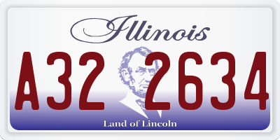 IL license plate A322634