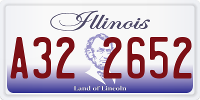 IL license plate A322652