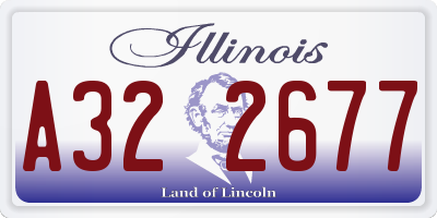 IL license plate A322677