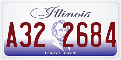 IL license plate A322684