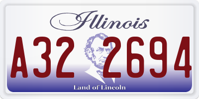 IL license plate A322694