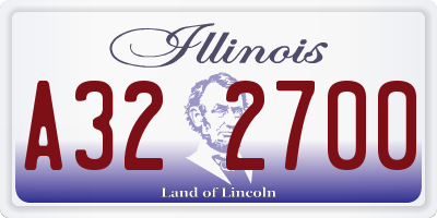 IL license plate A322700