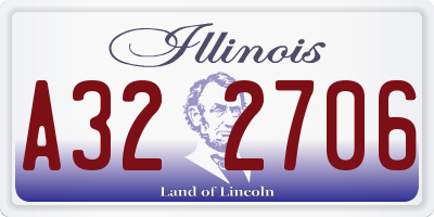 IL license plate A322706