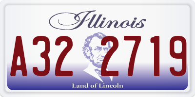 IL license plate A322719