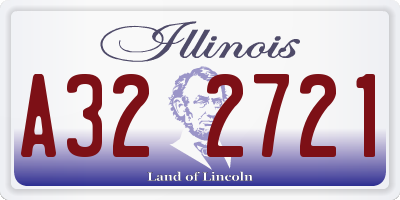 IL license plate A322721