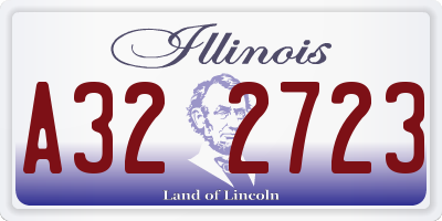 IL license plate A322723