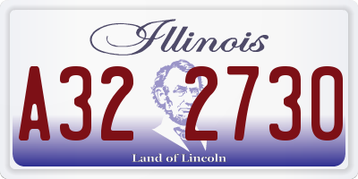 IL license plate A322730