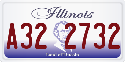 IL license plate A322732