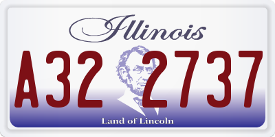 IL license plate A322737