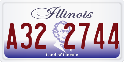 IL license plate A322744