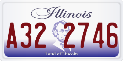 IL license plate A322746